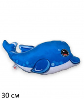 ДЕЛЬФИН ПАВЛИК МАЛ. 30 СМ (ВЕЛЮР, ПЕЧАТЬ) купить оптом и в розницу ДЕЛЬФИН ПАВЛИК МАЛ. 30 СМ (ВЕЛЮР, ПЕЧАТЬ) купить оптом и в розницу на базе игрушек